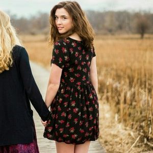 brandy melville OS rose babydoll dress